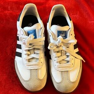 Adidas White and Black Samba